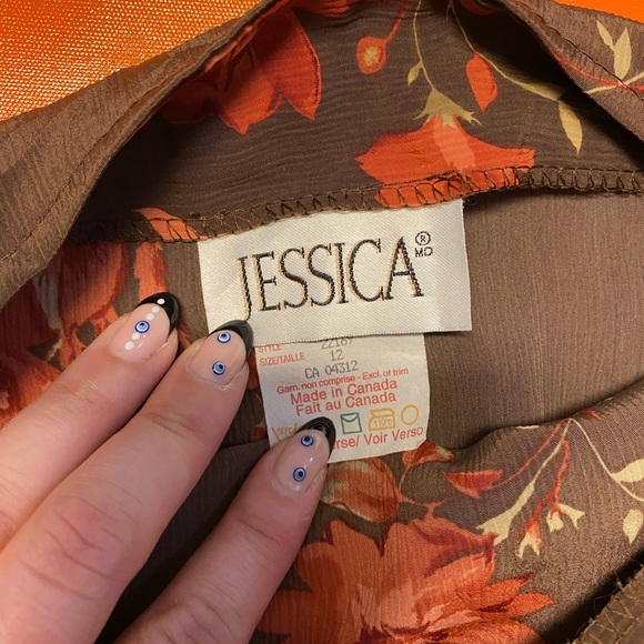 Vintage Jessica Floral Midi Skirt - Picture 6 of 6